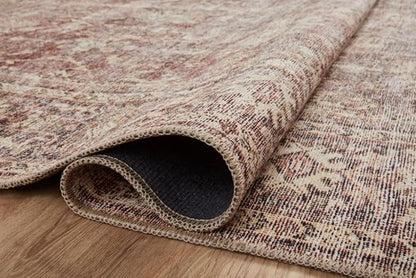 Loloi Amber Lewis Georgie Collection GER-06 Bordeaux/Antique 2'-6" x 12'-0", .19" Pile Height, Runner Rug