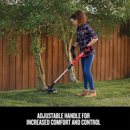 CRAFTSMAN V20 Weed Wacker Cordless String Trimmer and Edger, Weed Eater Includes 2.0 Ah Battery and Charger, Lightweight, Extended Runtime, 2 Speed (CMCST900D1)