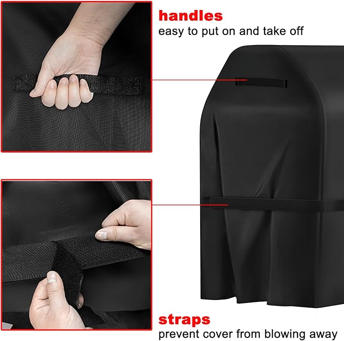 Grill Cover, Small 32-Inch BBQ Grill Cover Heavy Duty Waterproof UV Resistant Tear Resistant for Outdoor Grill, Fit for Nexgrill Brinkmann Weber Char-Broil