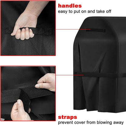 Grill Cover, 40-Inch BBQ Grill Cover Heavy Duty Waterproof UV Resistant Tear Resistant for Outdoor Grill, Fit for Nexgrill Brinkmann Weber Char-Broil