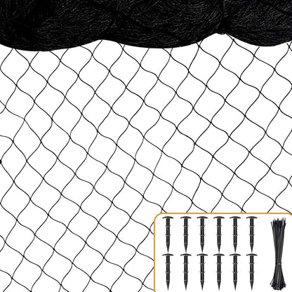 BSTPCOO Bird Netting 50ft x 100ft, Heavy Duty Garden Net 1 inch Mesh Nylon Nettings for Chicken Coop Roof, Poultry Netting Deer Fence Trellis Net for Fruits Trees Plants