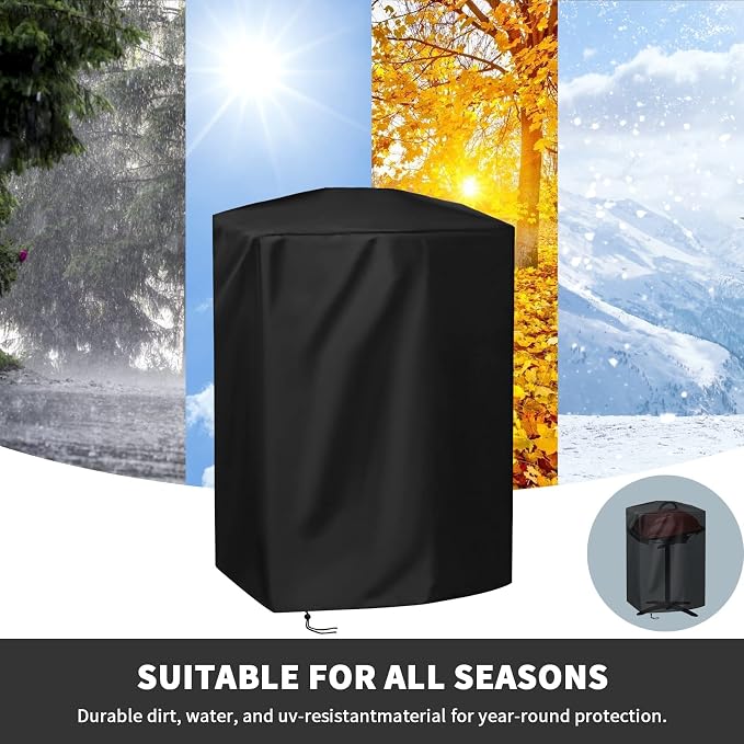 Grill Cover for George Foreman 12 Serving Indoor/Outdoor Electric Grill GFO201R, Waterproof BBQ Grill Cover, All Weather Resistant Grill Covers - 24 x 12 x 29 Inch