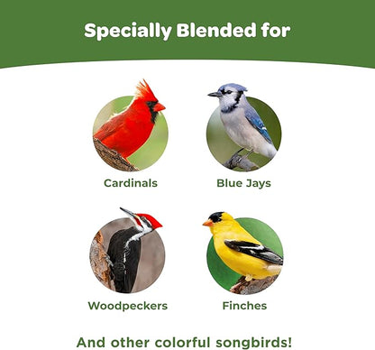 Kaytee Ultimate Birder's Blend Food, Wild Bird Seed For Grosbeaks, Cardinals, Nuthatches, Woodpeckers & More Outside Feeders, 10 Pound