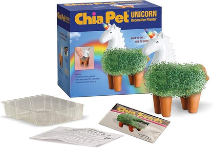 Chia Pet Unicorn Decorative Pottery Planter, Easy to Do and Fun to Grow