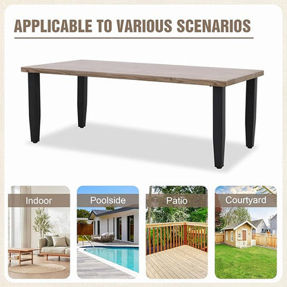 Modern Wicker Patio Furniture Set, Rattan Outdoor Conversation Set with Comfortable Cushions, 2 Patio Chairs, 2 Seat Loveseat, Coffee Table and Side Table, 5 Pieces, Brown/Gray