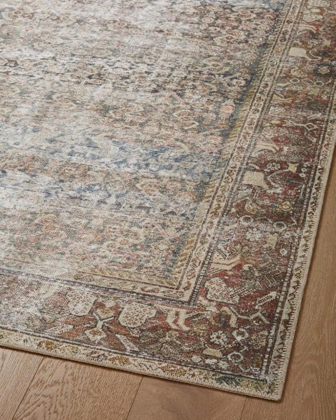 Loloi Amber Lewis Georgie Collection GER-09 Multi/Spice 3'-0" x 12'-0", .19" Pile Height, Runner Rug