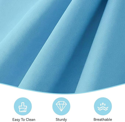 Aoxun 14pcs Patio Cushion Covers Replacement, Waterproof Outdoor Furniture Cushion Covers with Zipper and Non-Slip Bottom, Patio Sofa Couch 3 Sizes for Patio Sectional, Covers Only (Sky Blue)