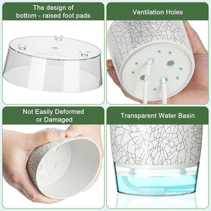 Self Watering Pots for Indoor Plants, 4/5.5/6.3 Inch Plant Pots Indoor Outdoor with Drainage Holes, Deep Reservoir, Plastic Self Watering Flower Pots