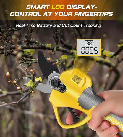 Electric Pruning Shears for DeWalt 20V Max Cordless1.4 Inches Branch Cutter Battery Pruning Shears with LCD Display Power Scissors for Gardening Tree Trimming, Bare Tool Only (NO Battery)