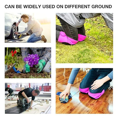 Women Knee Pads for Cleaning House Floors,Gardening Work, Carpet, Kneeling Kneepads with Soft Inner Liner, Adjustable knee pads Suitable for Working on Garden,Flooring Yard,Pink M. (1 Pair)