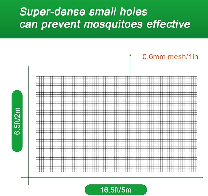 White Bug Net, Luxiv Garden Netting for Against Insects Bird Plant Vegetable Barrier for Against Squirrels, Insects Mesh Netting (6.5 X 16 FT)