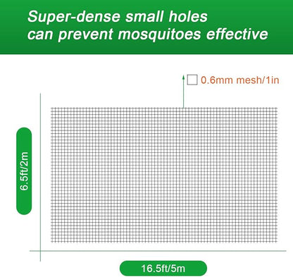 White Bug Net, Luxiv Garden Netting for Against Insects Bird Plant Vegetable Barrier for Against Squirrels, Insects Mesh Netting (6.5 X 16 FT)