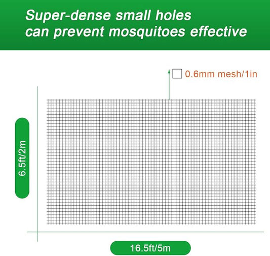 White Bug Net, Luxiv Garden Netting for Against Insects Bird Plant Vegetable Barrier for Against Squirrels, Insects Mesh Netting (6.5 X 16 FT)