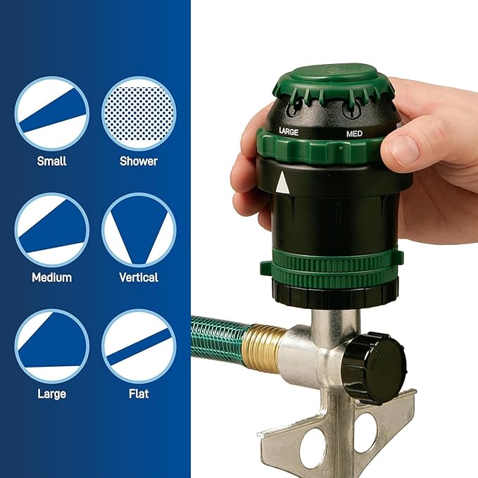 2-Pack H2O-Six Gear-Drive Sprinkler on Metal T-Spike & Mechanical Water Timer for Lawn and Garden Watering