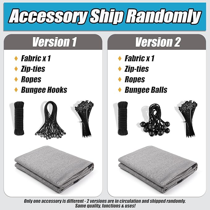 Amagenix 90% Sun Shade Cloth with Grommets, 8' x 12' Pergola Replacement Shade Cover Canopy Privacy Screen for Outdoor Patio Garden, Gray (We Customized)