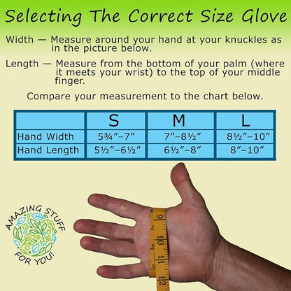 Garden Gloves Women and Men 2 pairs, Super Grippy Texture for Gardening and Work Activities - S,M,L Sizes (Small)