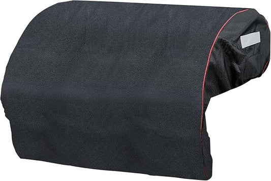 QuliMetal 32 inch Built-in Grill Cover for Bull 45005 Built in Gas Grill - 600D Heavy Duty Waterproof BBQ Grill Top Cover with Handle and Elastic Hem for Bull Lonestar 4 Burner