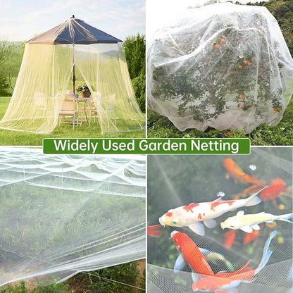 Garden Netting 10x33FT 2 Pack Ultra Fine Mesh, Insect Barrier Bird Netting for Garden Protection, Insect Bug Netting Garden Net for Protecting Plants Vegetables Flowers Fruits