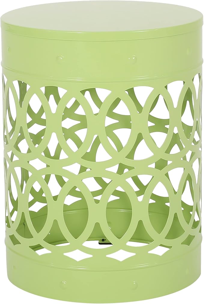 Christopher Knight Home Mellie Outdoor Side Tables - Green (Set of 2)