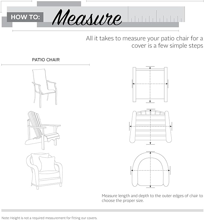 Classic Accessories Veranda Water-Resistant 38 Inch Patio Lounge Chair Cover, Patio Furniture Covers