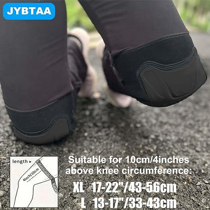 Work Knee Pads for Kneeling Men & Women, Safety Soft Cushioned knee Pad with Non-Slip Straps and Heavy Duty Cap, Perfect for Flooring, Carpeting, Floor Installation, Industrial Workers for Adult, Black XL (1 Pair)