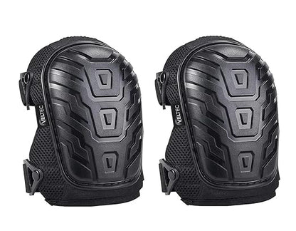 Veltec Premium Knee Pads for Work with Soft Foam and Gel Cushion - Heavy Duty Pads & Adjustable Non-Slip Straps - Pro Protection & Comfortable for Construction, Gardening, Flooring, Roofing and More