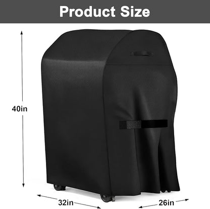 Grill Cover, 32-inch Heavy Duty Oxford Outside Waterproof Grill Covers, Dust-Proof Windproof UV Resistant BBQ Gas Cover Fit Most Brands Char Broil, Weber, Brinkmann, Holland