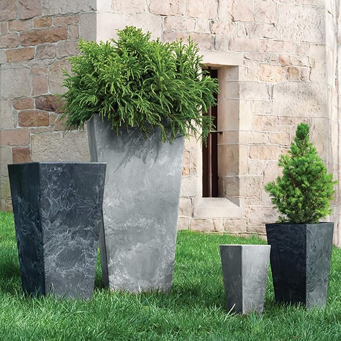 ArtStone 35350.01 Ella Tall Planter Grey 35.5-inch