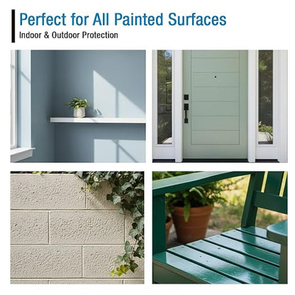 Rain Guard Paint Sealer Concentrate | Makes 1 Gallon | Protects All Painted Surfaces like Concrete, Wood, Stone from Water Damage, Stains/other contaminents | Silane/Siloxane Acrylic Waterproofer