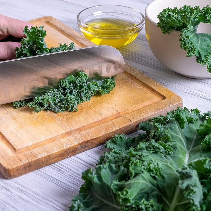 Organic Kale Seeds (Vates Blue Scotch Curled) - Approx 500 Seeds - USDA Organic, Non-GMO, Open Pollinated, Heirloom, USA Origin (Pack of 2)