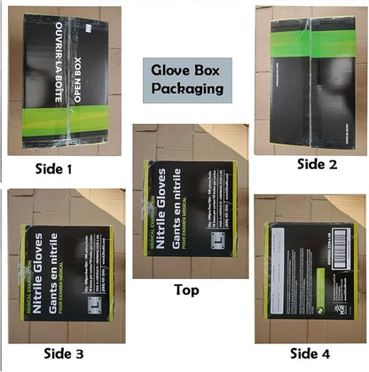 Inspire HEAVY DUTY ORIGINAL Stretch Nitrile Black Gloves Disposable Latex Free | Food, Mechanic, 6mil Black or 8 Mil Orange