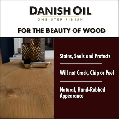 Watco Danish Oil Wood Finish Spray, 11.25 oz, Dark Walnut