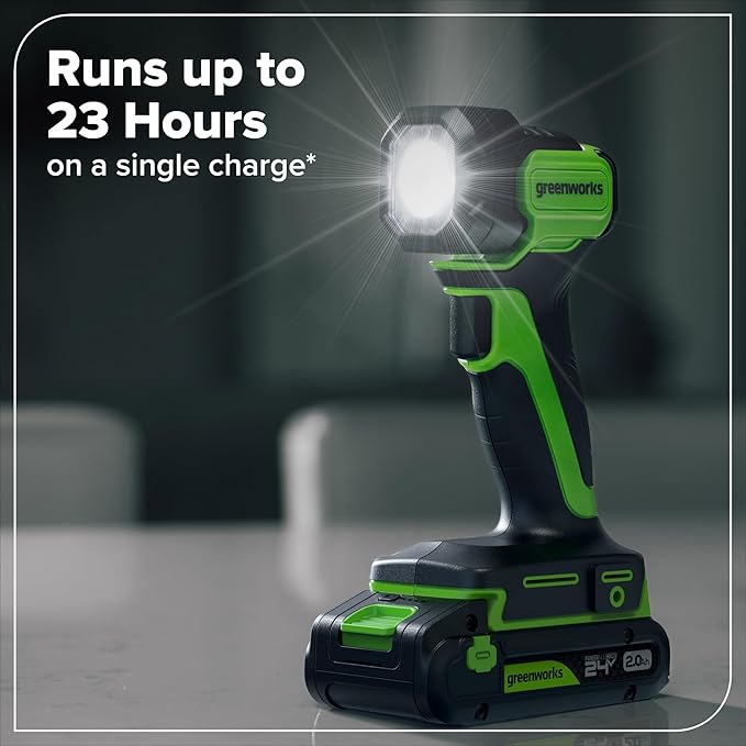 GREENWORKS 24V (8-TOOL) Combo (Drill, Impact Driver, Circular Saw, Reciprocating Saw, Jigsaw, Multi-Tool, Sander, Flashlight), 4.0Ah + (2) 2.0Ah (Power Bank) Batteries, (2) Cables, 65W Rapid Charger