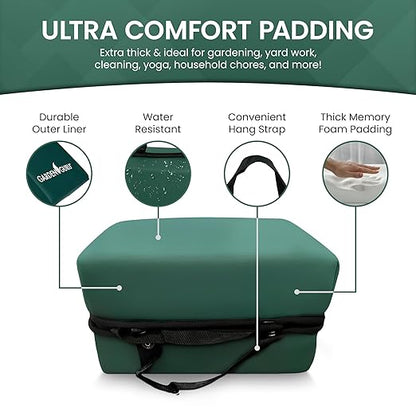 Garden Guru Extra Thick Gardening Kneeling Kneeler Pad – Ultra Soft Foam Cushion Padding for Knee – Water Resistant - Garden Kneeler Mat for Yard Work, Household Chores,Roofing & More - 1 Case (8 Pcs)