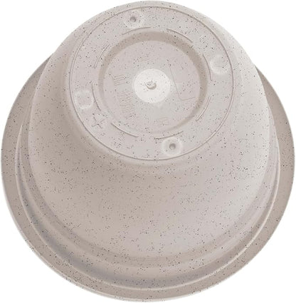 Bloem Ariana 12" Vanilla Bean Round Self-Watering Resin Planter Pot - Rolled Rim Indoor and Outdoor Gardening Planter