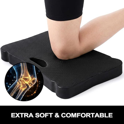 ZENFUN 3 Pack Kneeling Mats, Waterproof Kneeling Pad, Black Heavy Duty Thick Foam Knee Cushion, High Density Premium Kneeling Pads for Yoga Exercise, Foam Kneeler Mat Garden Cushions, Water Proof