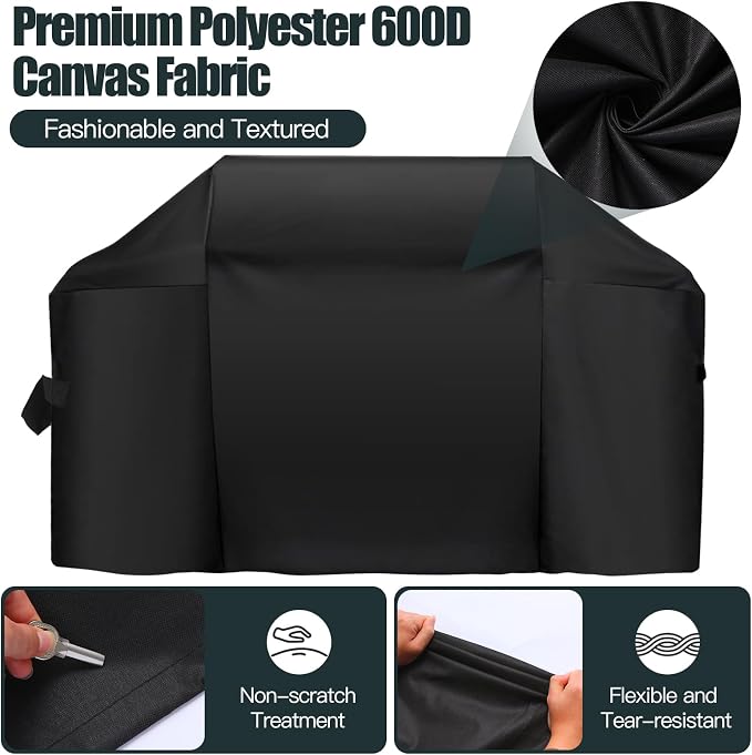52 Inch Premium Outdoor Grill Cover Fit for Weber Spirit 300 & Spirit 400 Series Gas Grills,BBQ Covers for Weber Spirit 3-4 Burner Grill,Heavy Duty Waterproof Fade Resistant