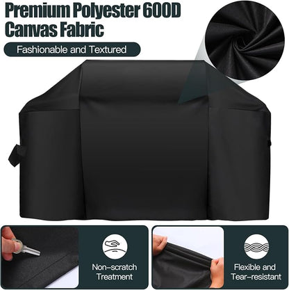 52 Inch Premium Outdoor Grill Cover Fit for Weber Spirit 300 & Spirit 400 Series Gas Grills,BBQ Covers for Weber Spirit 3-4 Burner Grill,Heavy Duty Waterproof Fade Resistant