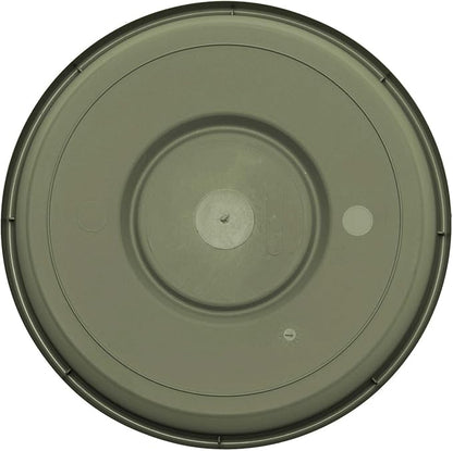 Bloem Terra Resin Saucer Tray: 11.25" Bottom Width - Matte, Durable, Ribbed Bottom, Indoor and Outdoor, Fits 14" Terra Pots, Living Green