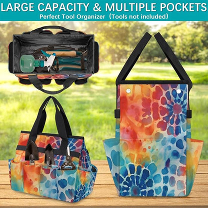 Garden Tool Bag Garden Tool Storage Bag with Pockets Handle Portable Garden Tote Bags for Women Men