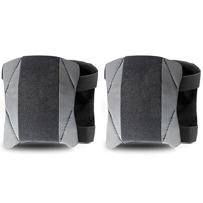 2 Pack Garden Knee Pads for Men Women, Lightweight Waterproof KneePads for Gardening, Anti Slip Leather Foam Padding Kneeling Pads for Flooring and Carpet Cleaning, House work, Gardening Maintain, Knee Protector,Gray