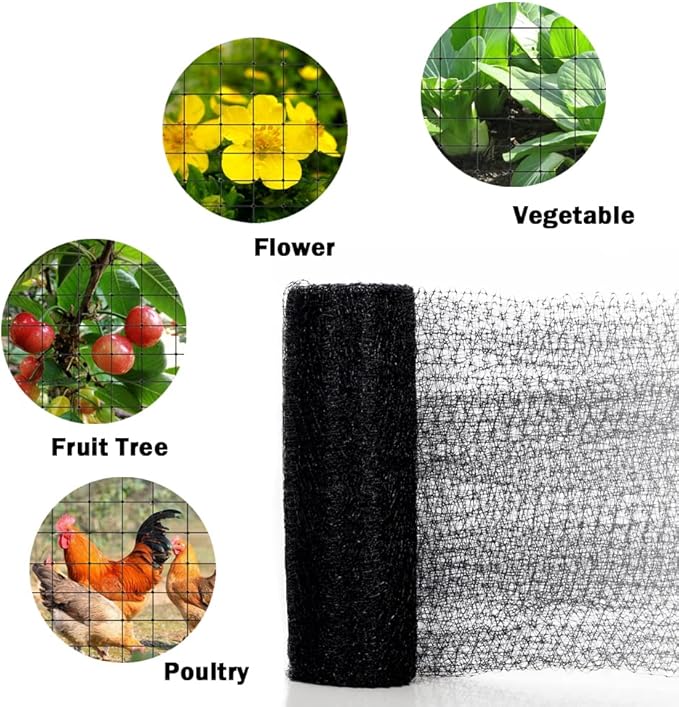 Bird Netting for Garden 13x20FT Garden Netting for Fruit Tree Blueberry Bushes Strawberry Plants Netting Cover for Garden Protection Anti Bird Deer Squirrel and Other Animals