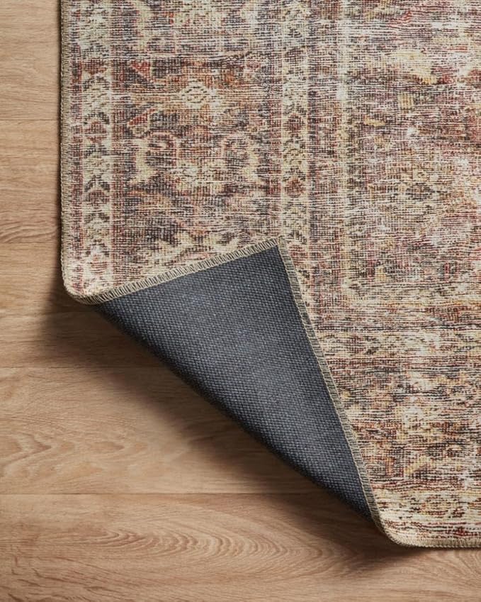 Loloi Amber Lewis Georgie Collection GER-06 Bordeaux/Antique 2'-6" x 12'-0", .19" Pile Height, Runner Rug