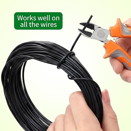 Mudder 5 Roll Aluminum Bonsai Training Wire Tree 1/1.5/2.0mm 160 Feet Total with Bonsai Wire Cutter Anodized Training for Holding Branches Small Trunks(Colorful)