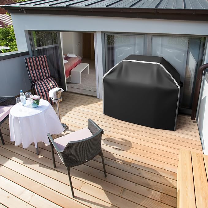 BOLUO Grill Cover for Outdoor Grill 55 inch Heavy Duty 600D, Waterproof BBQ Grill Cover Outside, Barbecue Grill Cover UV & Fade Resistant, Gas Grill Covers for Weber,Nexgrill