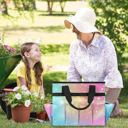 Garden Tool Bag Garden Tool Storage Bag with Pockets Handle Portable Garden Tote Bags for Women Men