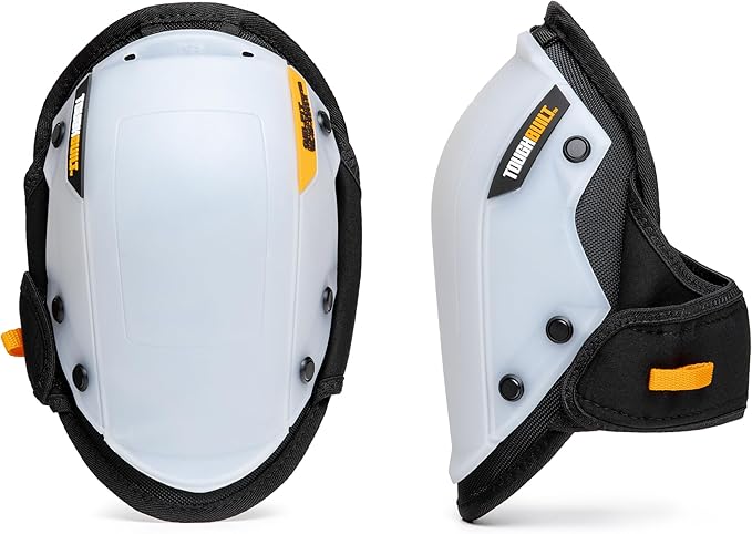 ToughBuilt – GelFit Non-Marring Knee Pads, Professional Gel Cushion Kneepads with EVA Foam Comfort Layer, Smooth Non-Scratch Shell, Adjustable Straps, and Heavy-Duty Jobsite Protection (TBL-KP-G203-R)