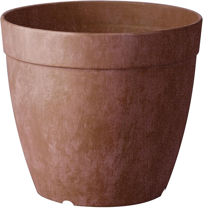 Root & Vessel Dolce Round Planter, Rust, 10"