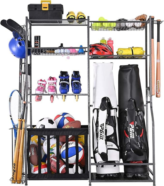 Mythinglogic Golf Storage Garage Organizer,Garden Tool Organizer for Garage