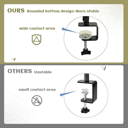 Deck Bird Feeders Platform Bird Feeder Deck Mount Bird Bath Spa for Dual Use Deck Flower Stand Flower Pot Great for Attracting Birds Detachable and Adjustable Heavy Duty Sturdy Steel,Bronze